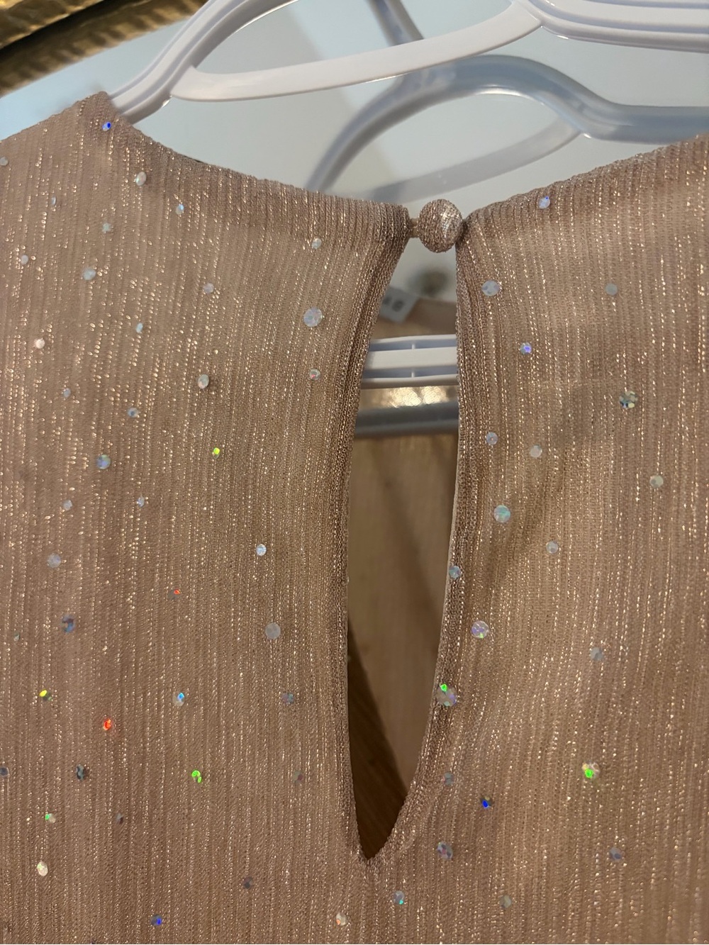 Baltic Born Taupe Sparkle Wrap Maxi Dress - Picture 5 of 7